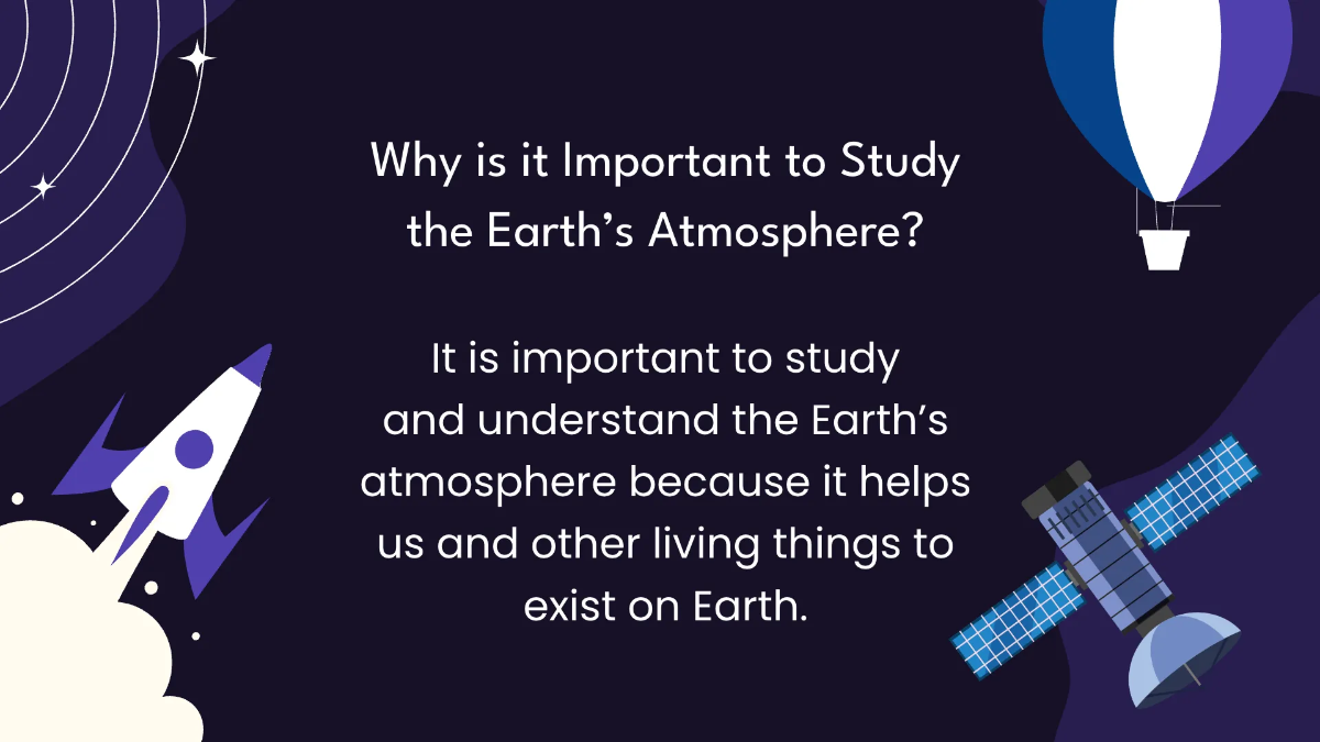 Free Earth's Atmosphere Class Presentation Template to Edit Online