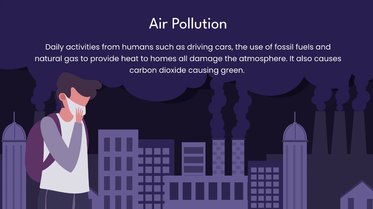 Free Earth's Atmosphere Class Presentation Template to Edit Online