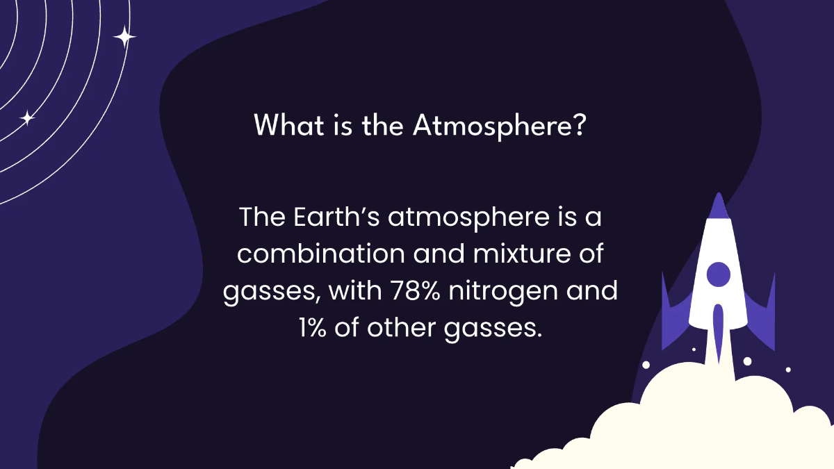 Free Earth's Atmosphere Class Presentation Template to Edit Online