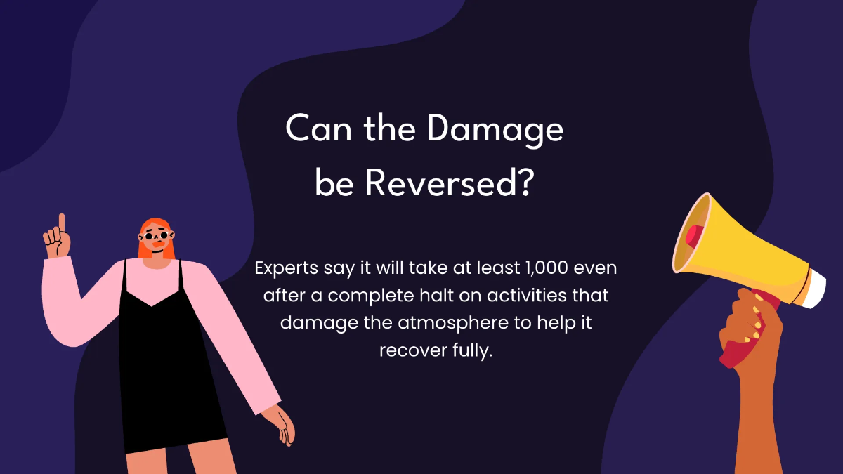 Free Earth's Atmosphere Class Presentation Template to Edit Online