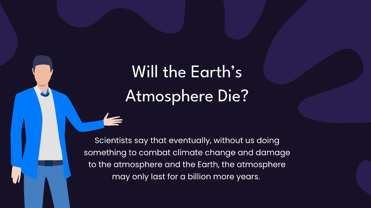Free Earth's Atmosphere Class Presentation Template to Edit Online