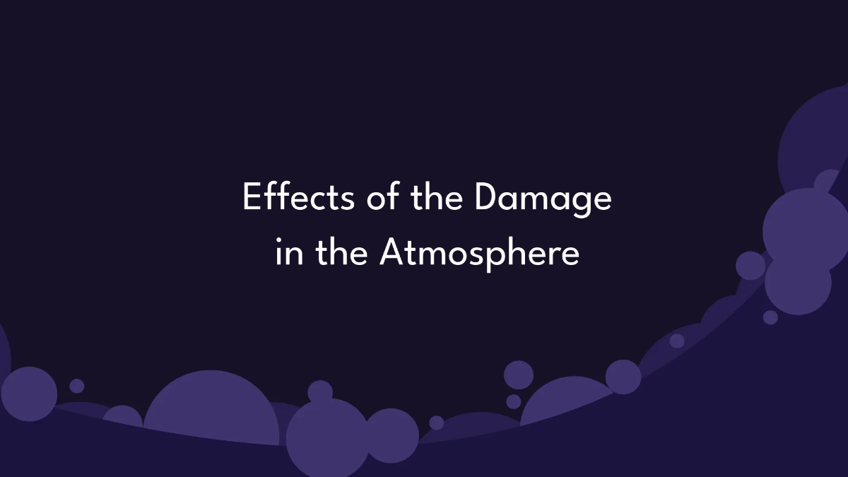 Free Earth's Atmosphere Class Presentation Template to Edit Online