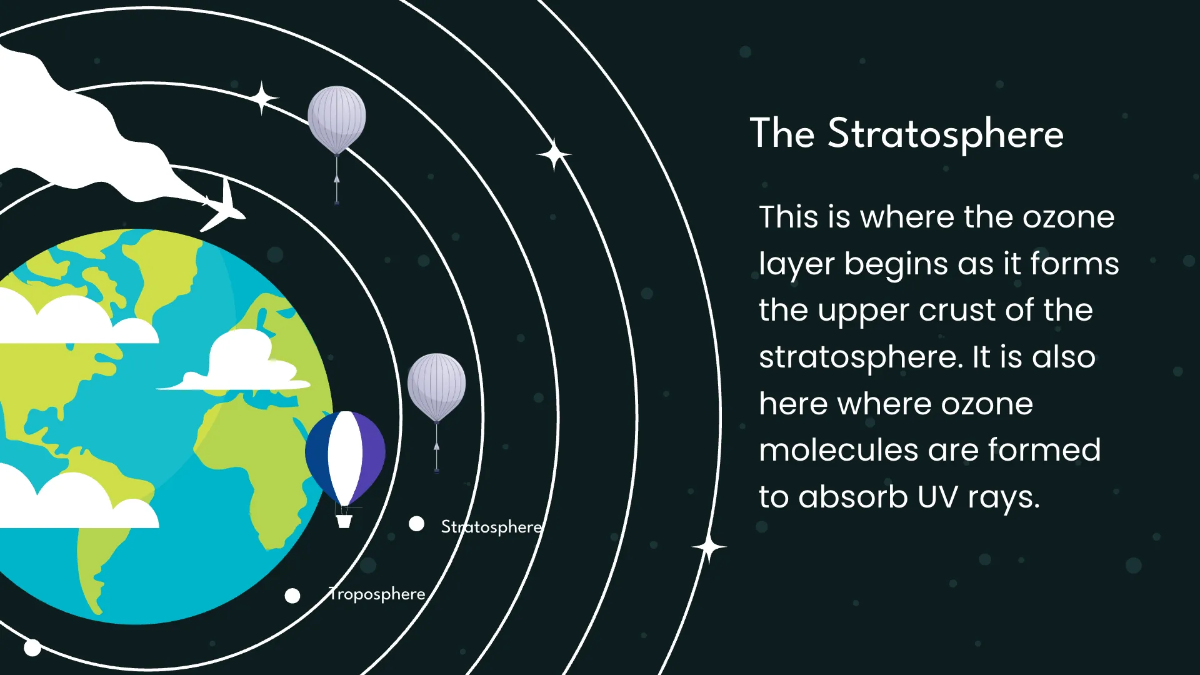 Free Earth's Atmosphere Class Presentation Template to Edit Online