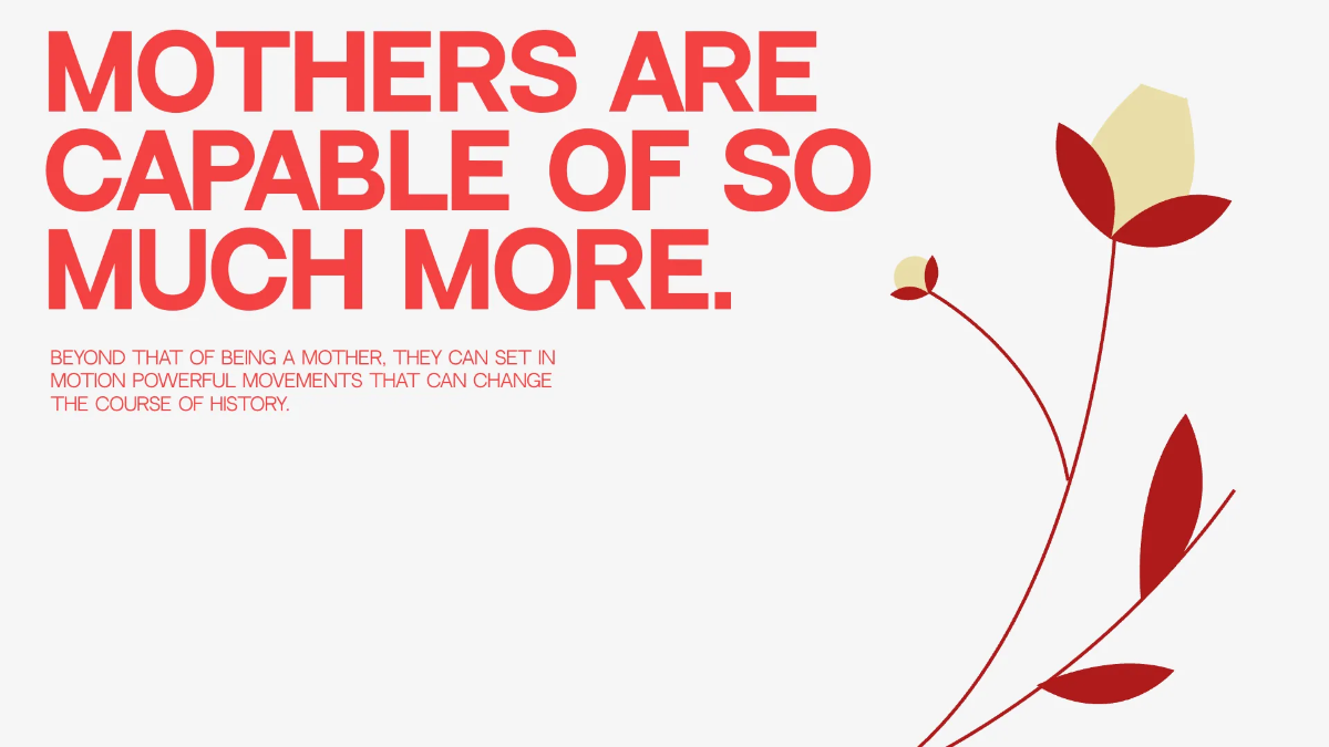 Free Cool Mother's Day Presentation Template to Edit Online