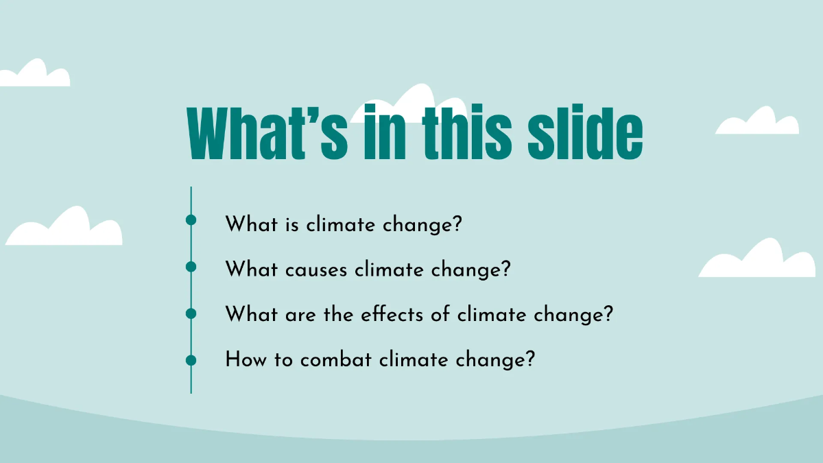 Free Climate Change Presentation Template to Edit Online