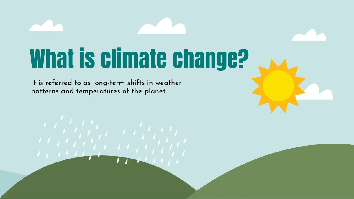 Free Climate Change Presentation Template to Edit Online