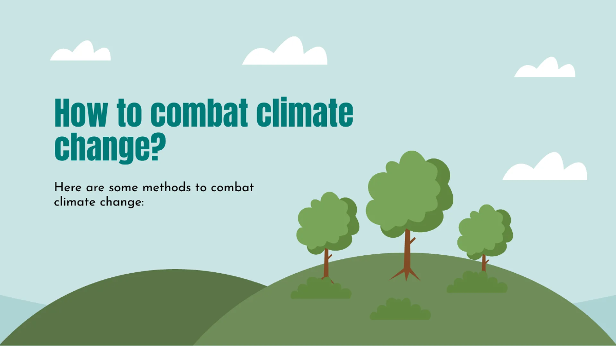 Free Climate Change Presentation Template to Edit Online