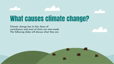 Free Climate Change Presentation Template to Edit Online