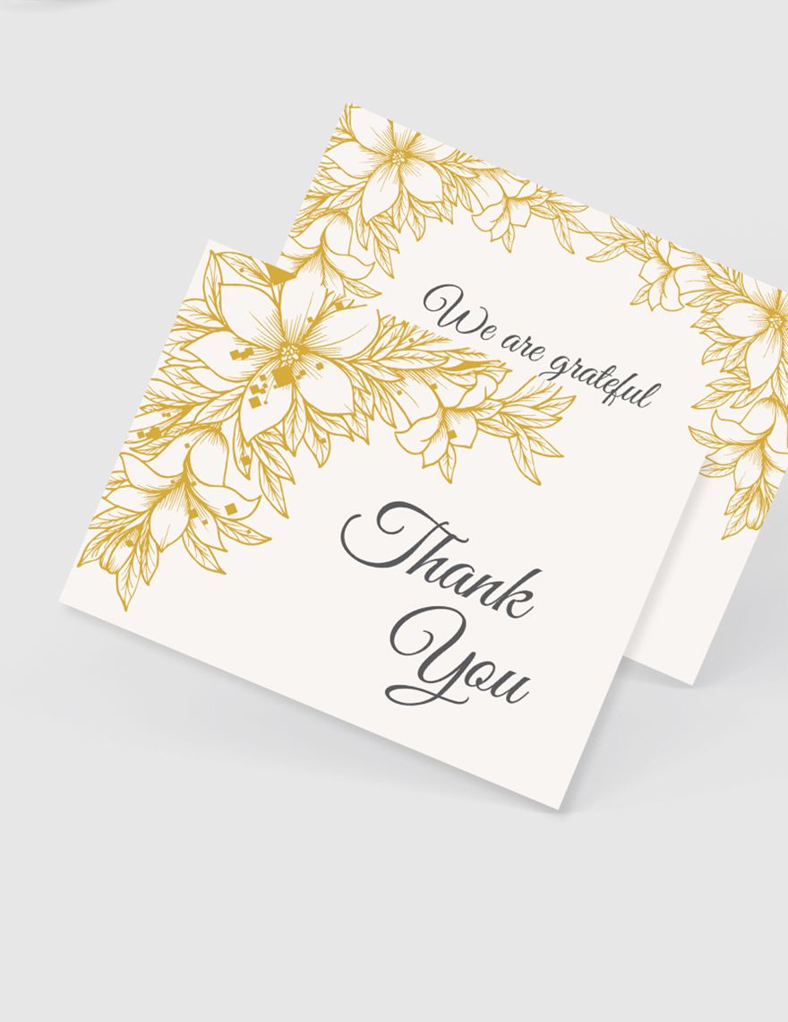Sympathy Thank You Card Template