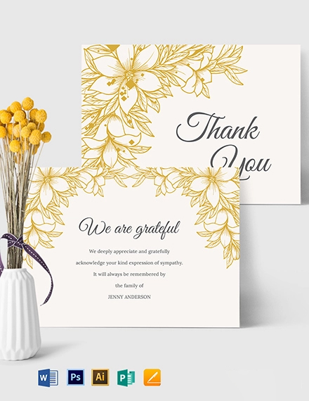 32 FREE Thank You Card Templates Microsoft Word DOC Template