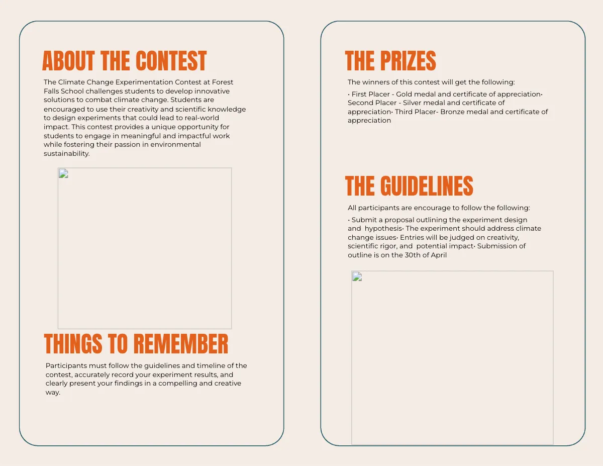 Free Climate Change Brochure Template to Edit Online