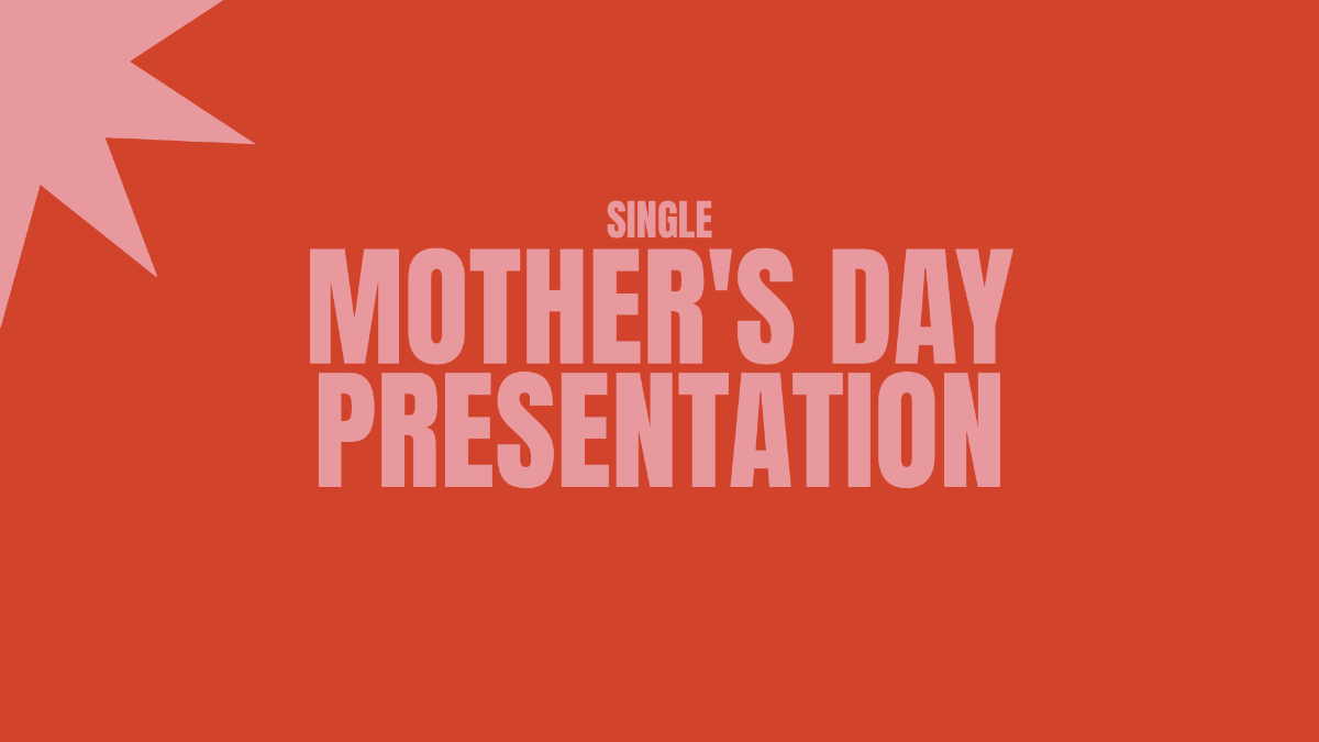 Pretty Mother's Day Presentation Template