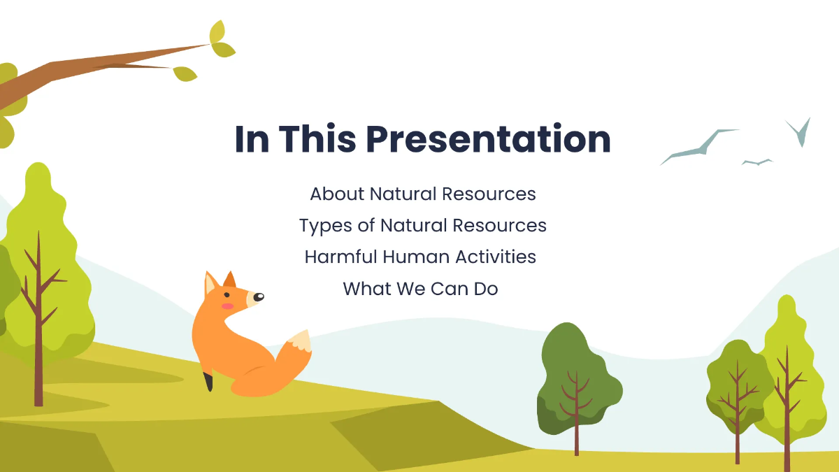 Free Earth's Natural Resources Presentation Template to Edit Online