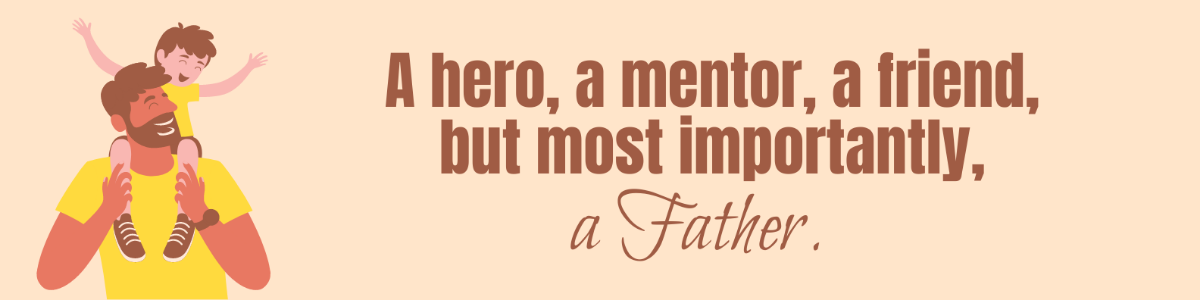 Father Linkedin Banner Template