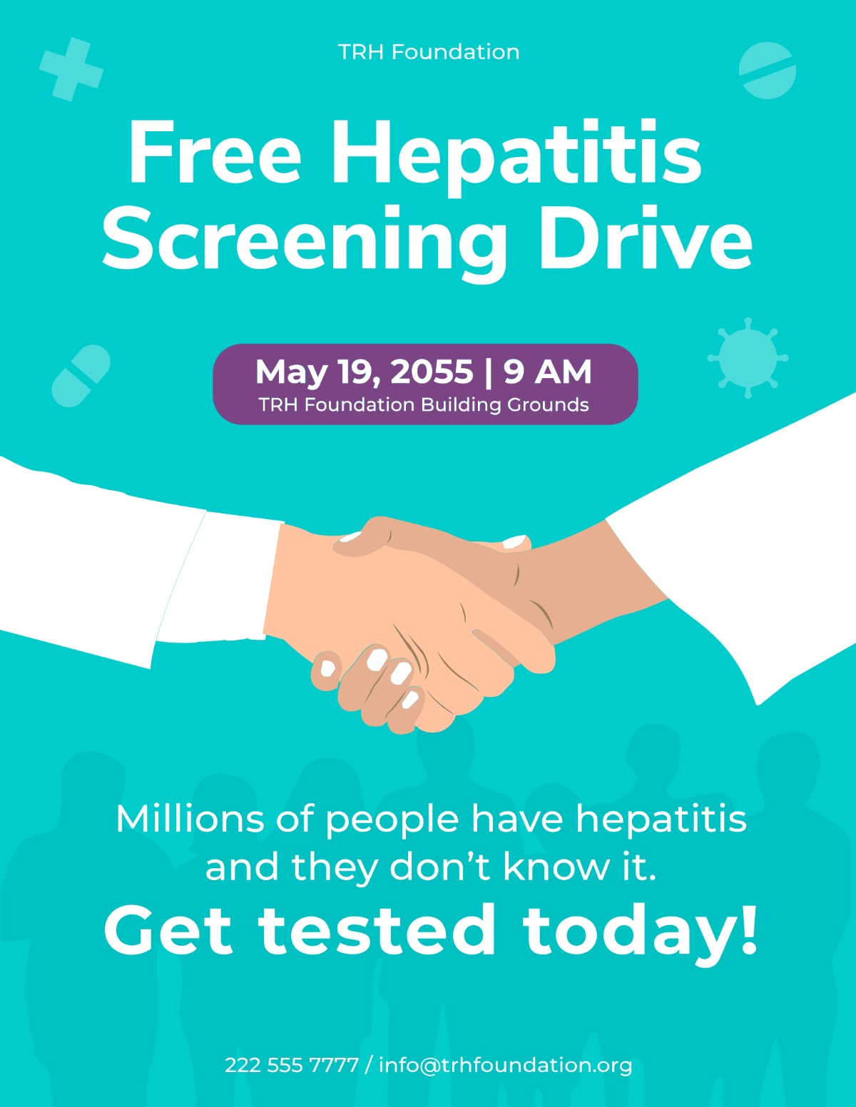 Hepatitis Awareness Month Flyer  Template