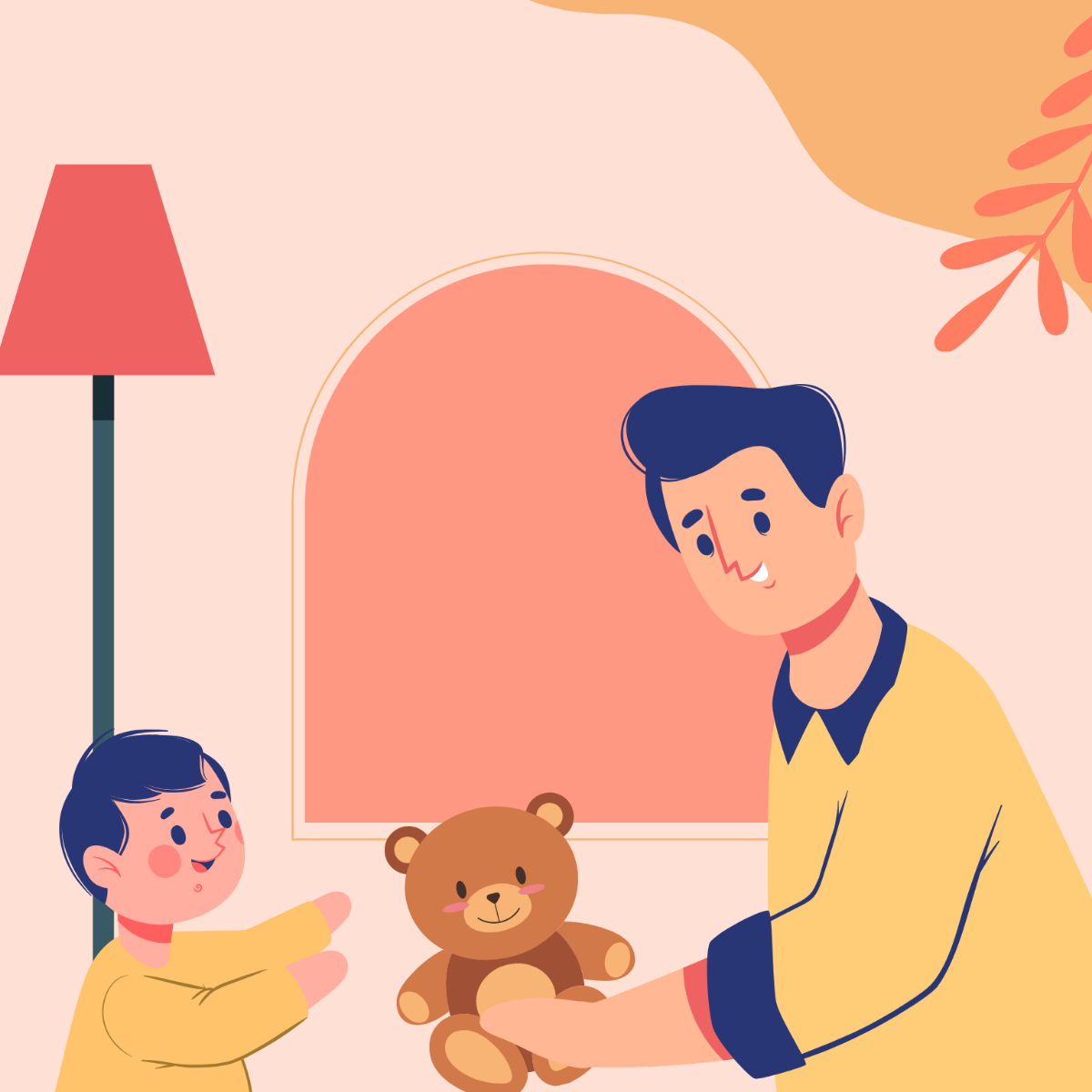 Father Illustration Template