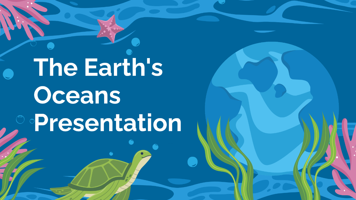 Free The Earth's Oceans Presentation Template