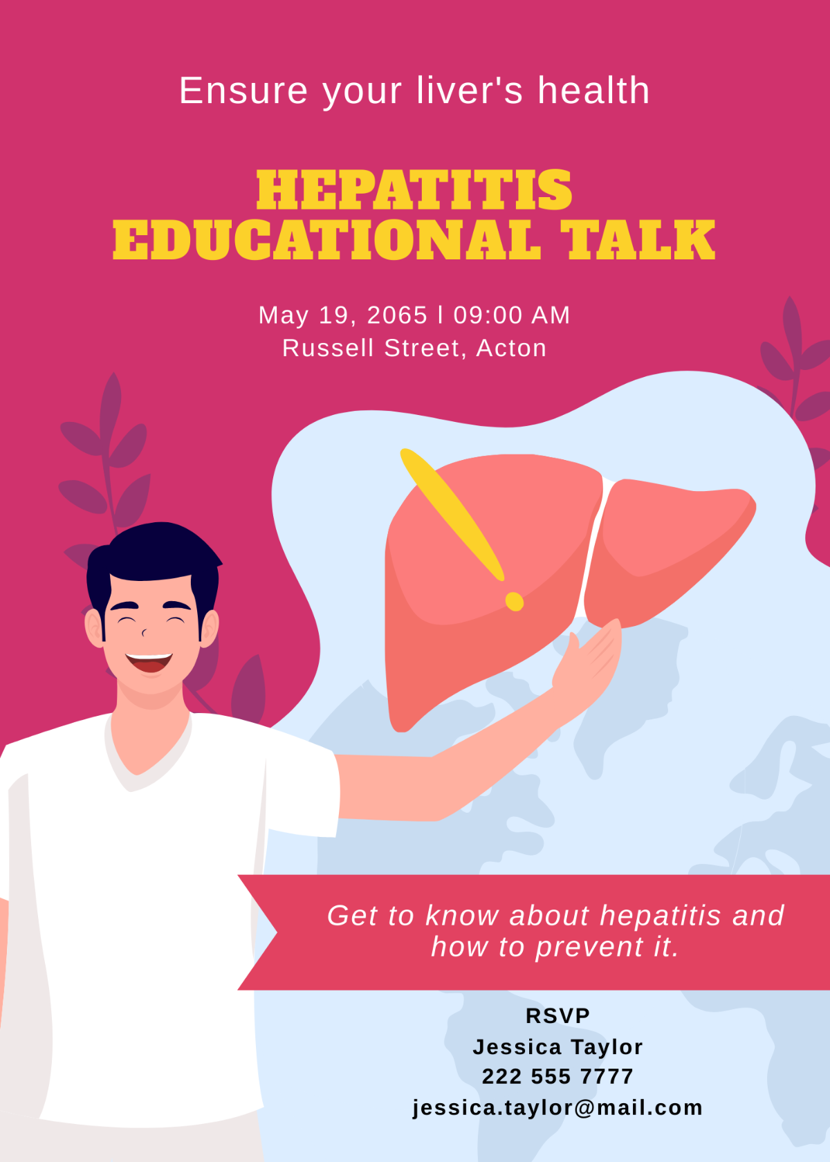 Hepatitis Awareness Month Invitation Template - Edit Online & Download