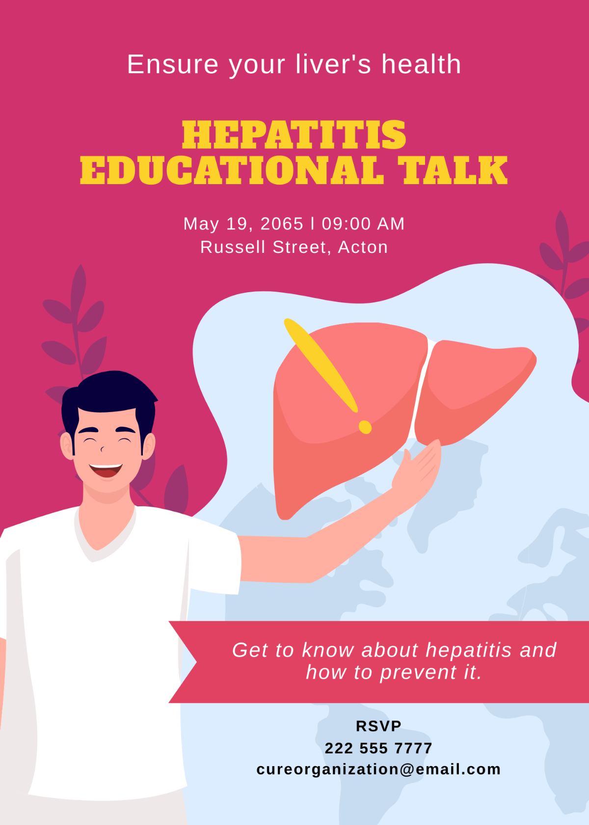 Free Hepatitis Awareness Month Invitation Template