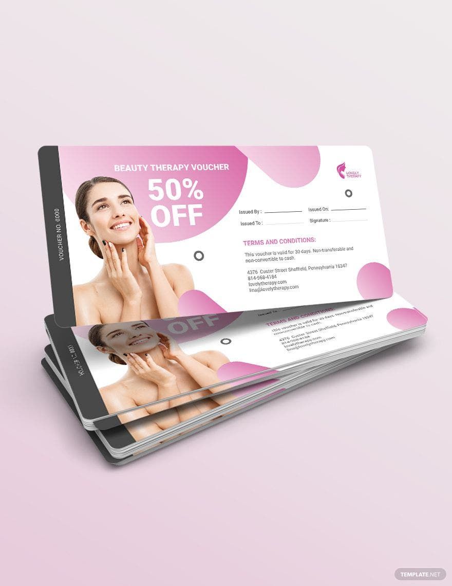Beauty Therapy Voucher Template