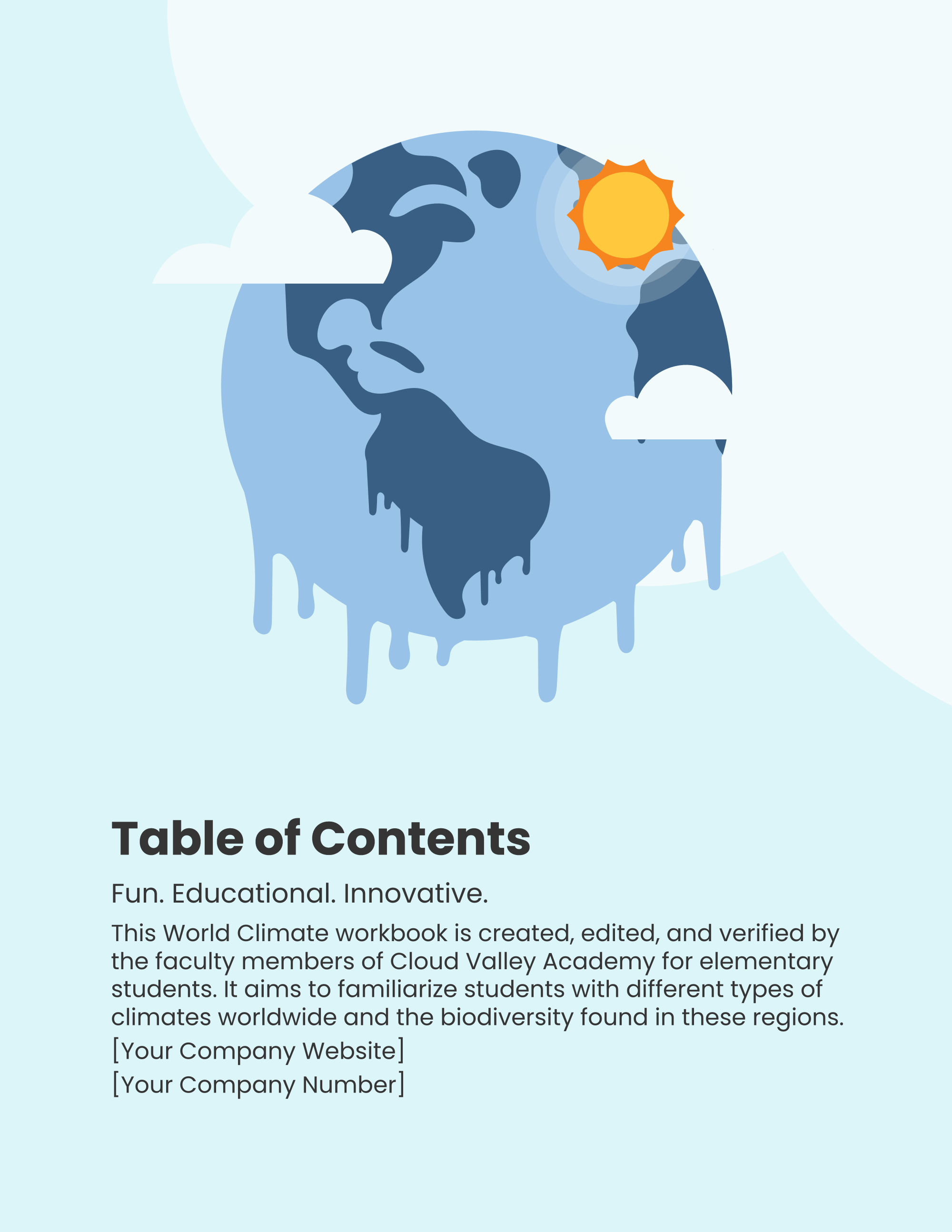 Free World Climate Workbook Template to Edit Online