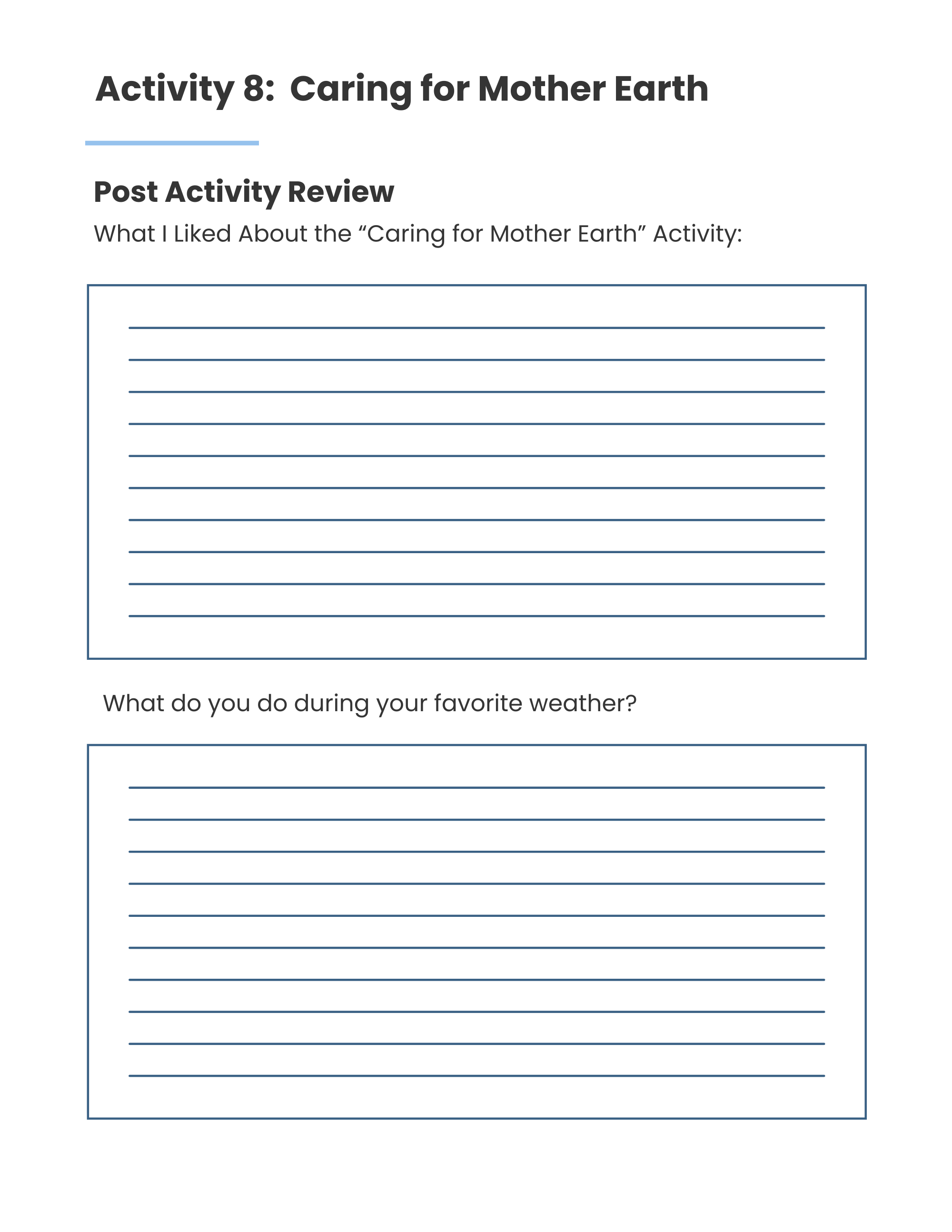 Free World Climate Workbook Template to Edit Online