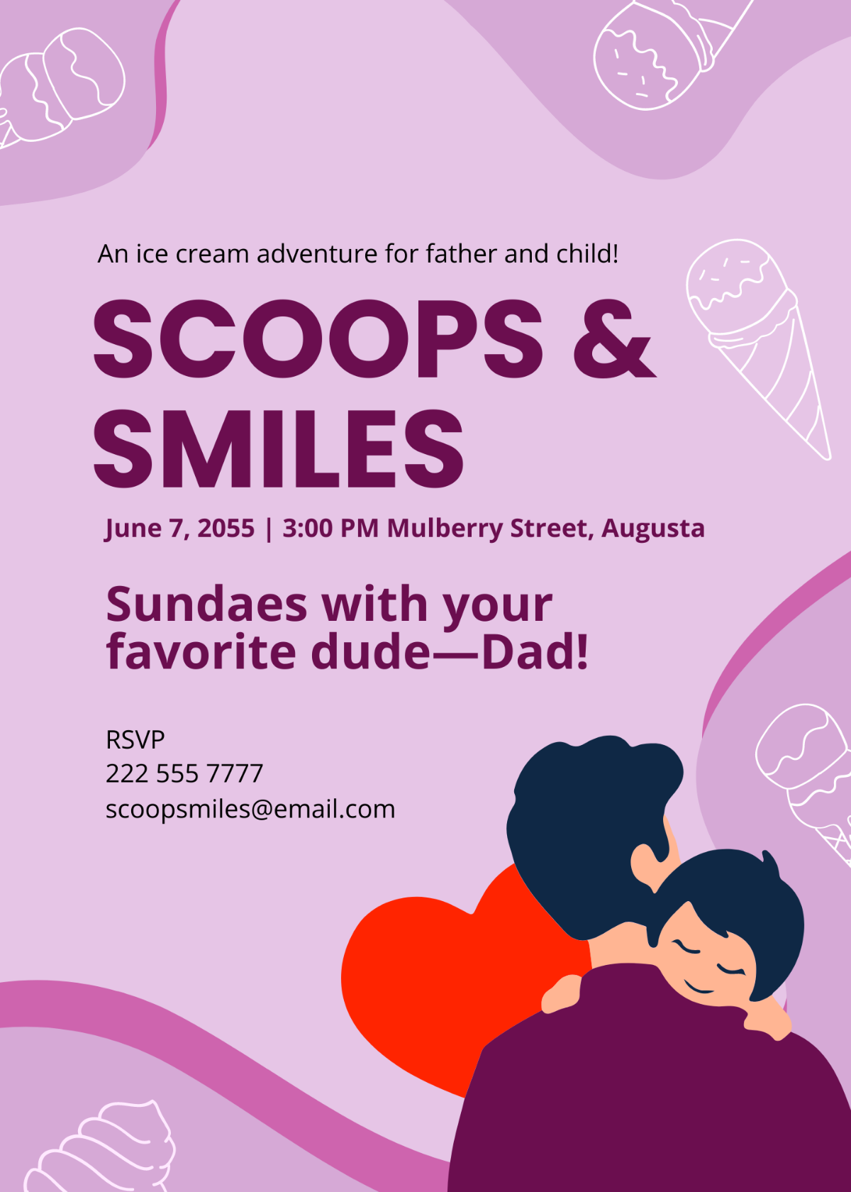 Father Party Invitation Template