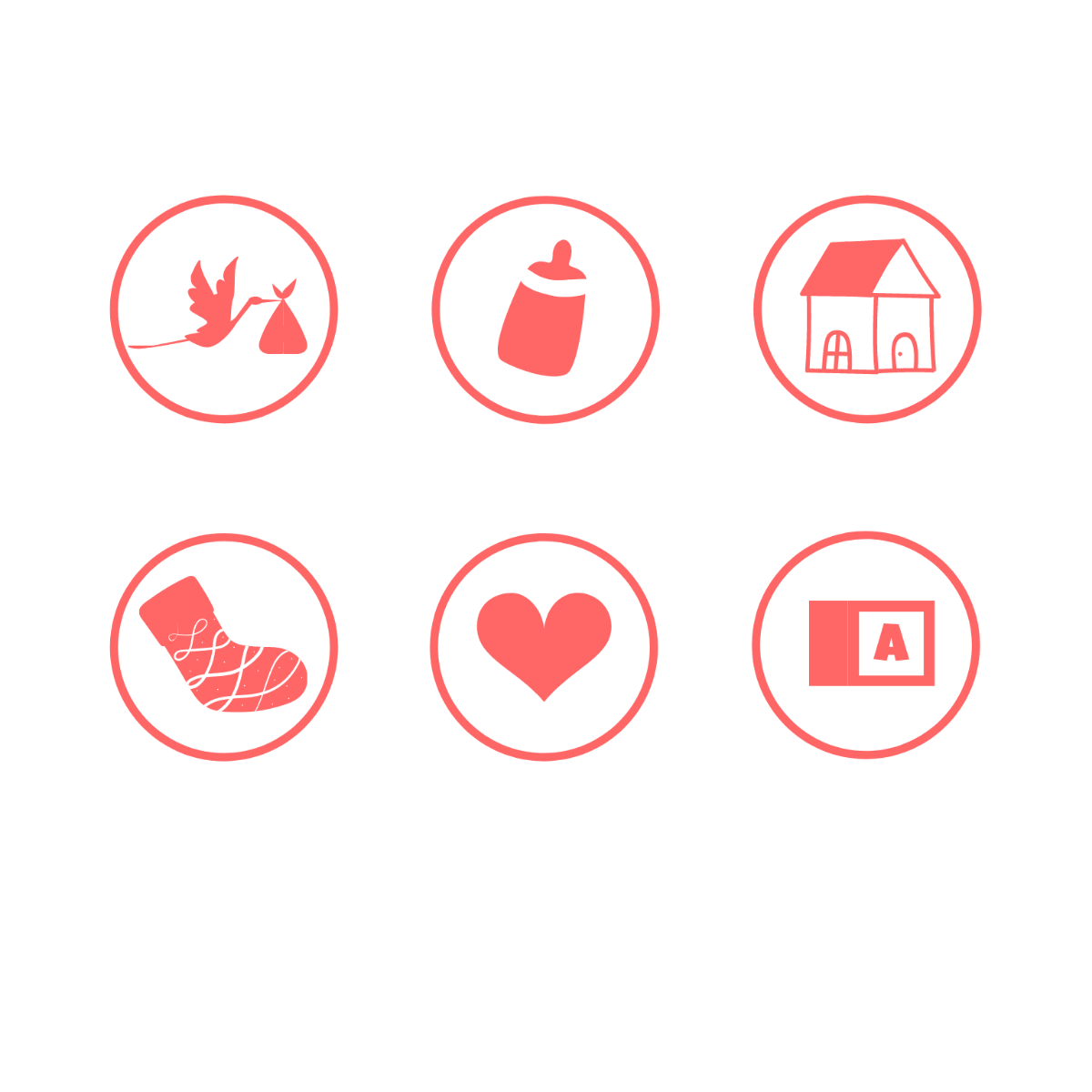 Free Baby Icons Template