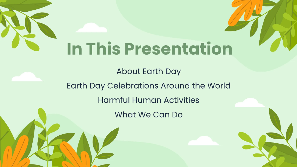 Free Earth Day Presentation Template to Edit Online