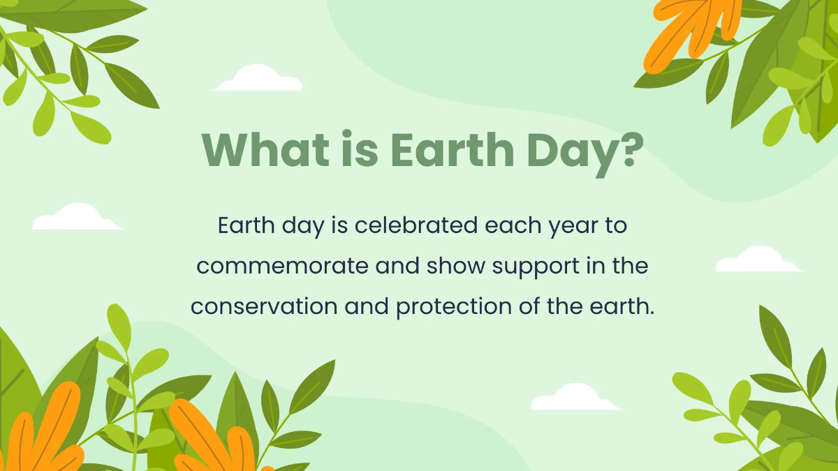 Free Earth Day Presentation Template to Edit Online