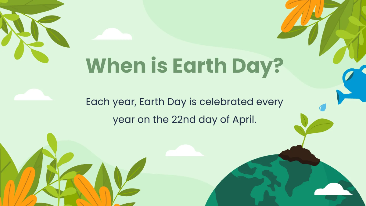 Free Earth Day Presentation Template to Edit Online