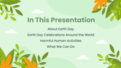Free Earth Day Presentation Template to Edit Online