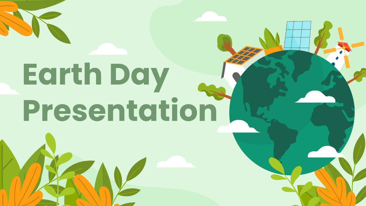 Earth Day Presentation Template