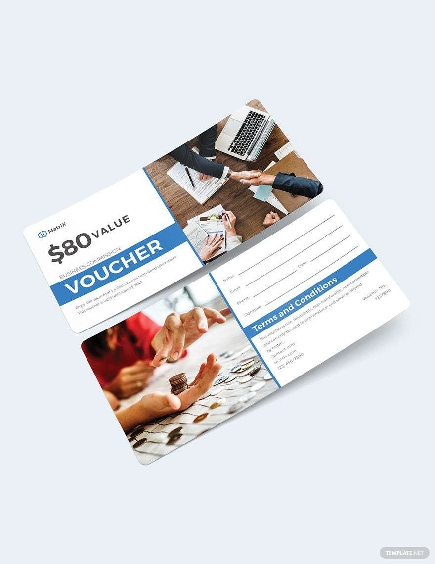Free Business Commission Voucher Template