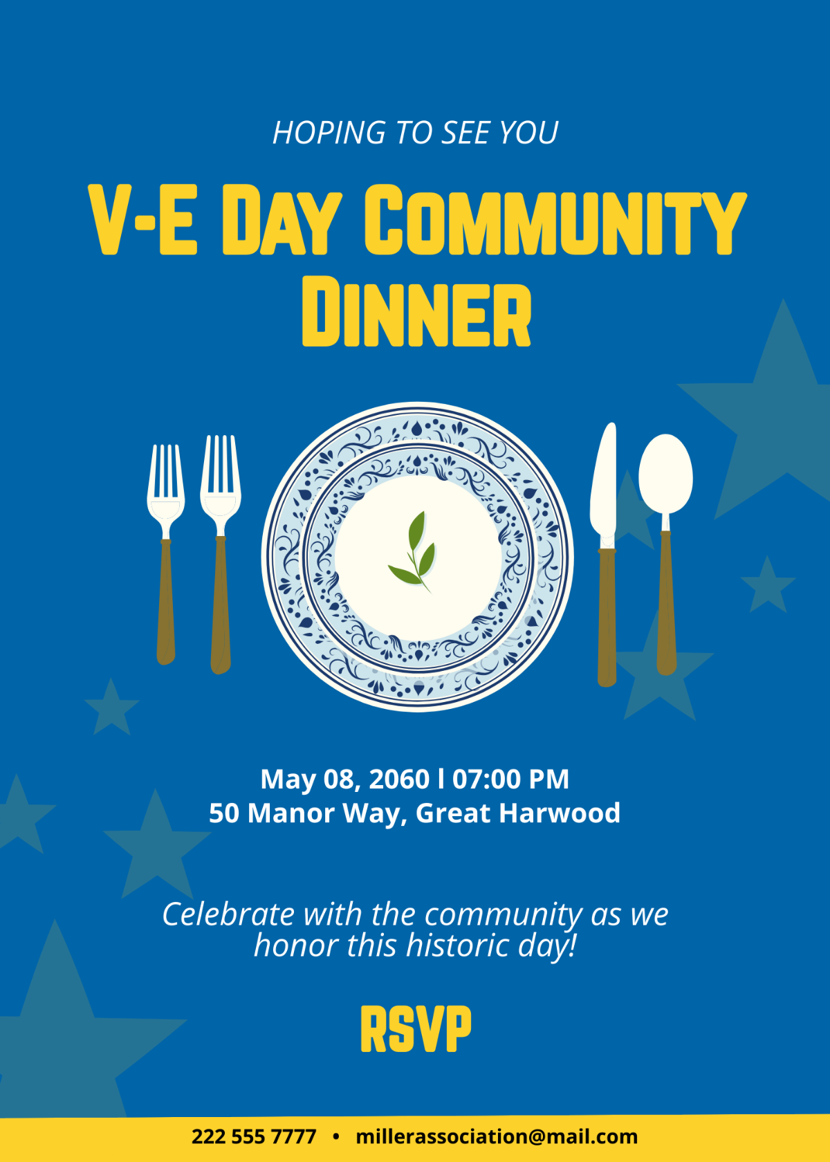 V-E Day Invitation