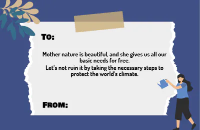 Free World Climate Note Template to Edit Online