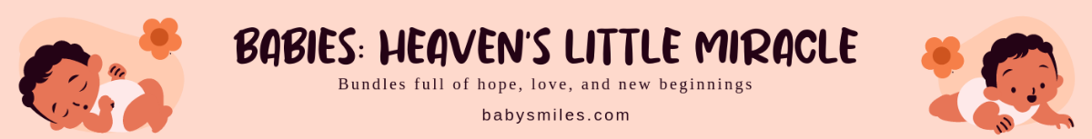 Baby Website Banner Template