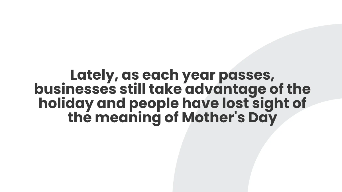 Free Simple Mother's Day Presentation Template to Edit Online