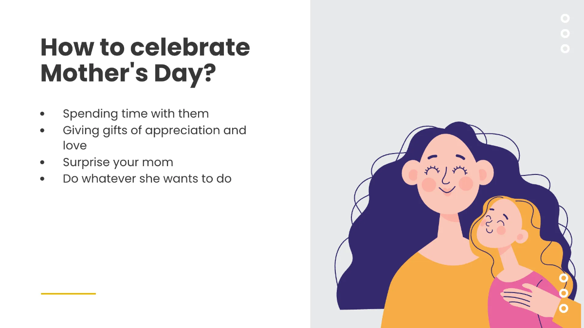 Free Simple Mother's Day Presentation Template to Edit Online