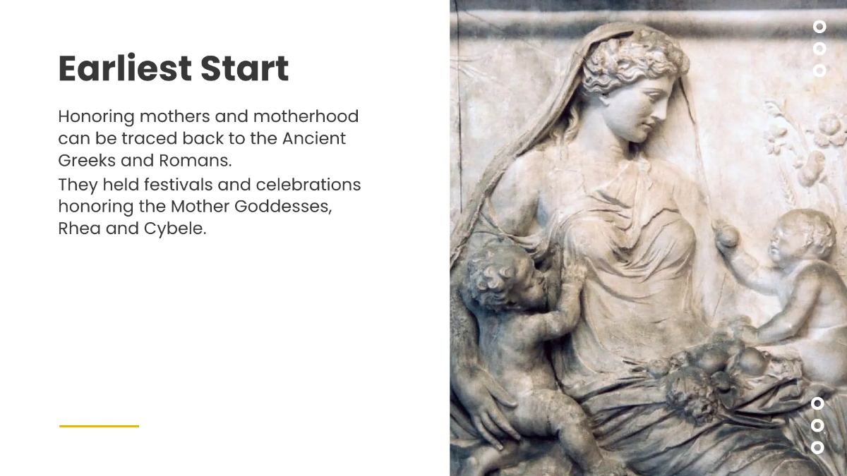 Free Simple Mother's Day Presentation Template to Edit Online