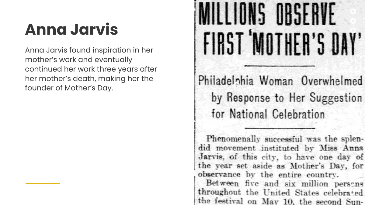 Free Simple Mother's Day Presentation Template to Edit Online