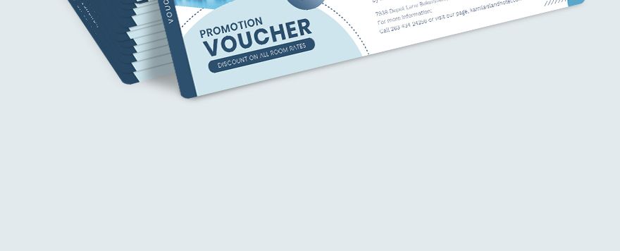 Editable Promotion Voucher Template
