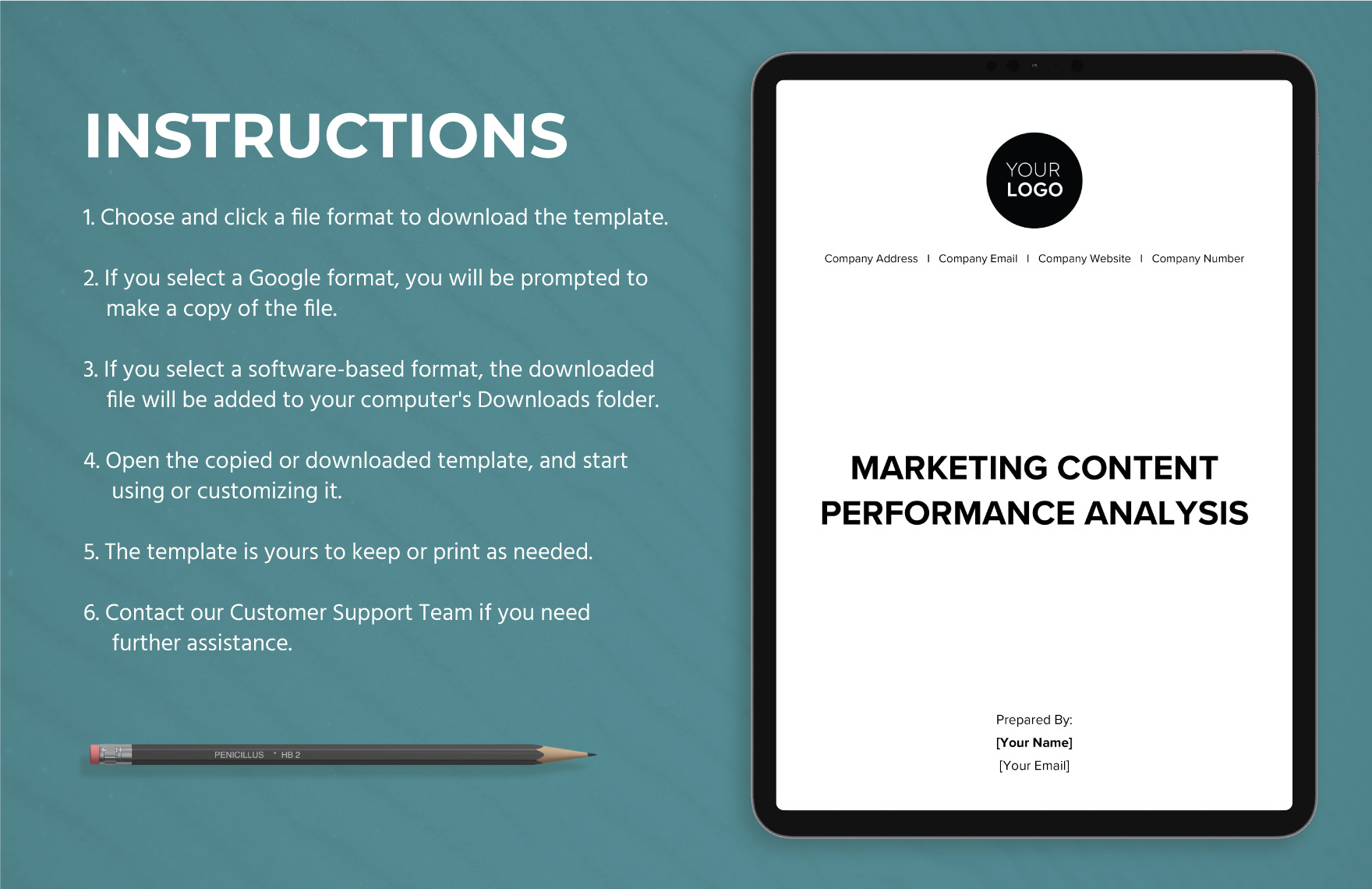 Marketing Content Performance Analysis Template