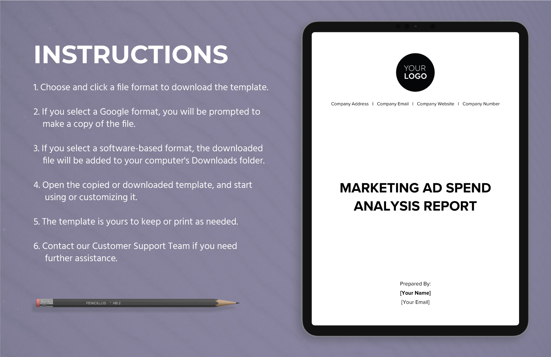 Marketing Ad Spend Analysis Report Template