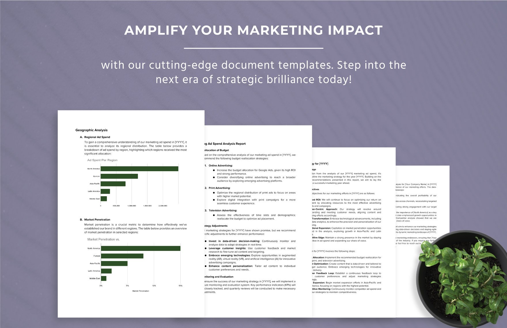 Marketing Ad Spend Analysis Report Template