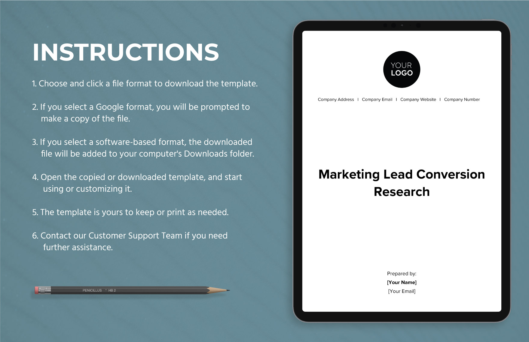 Marketing Lead Conversion Research Template