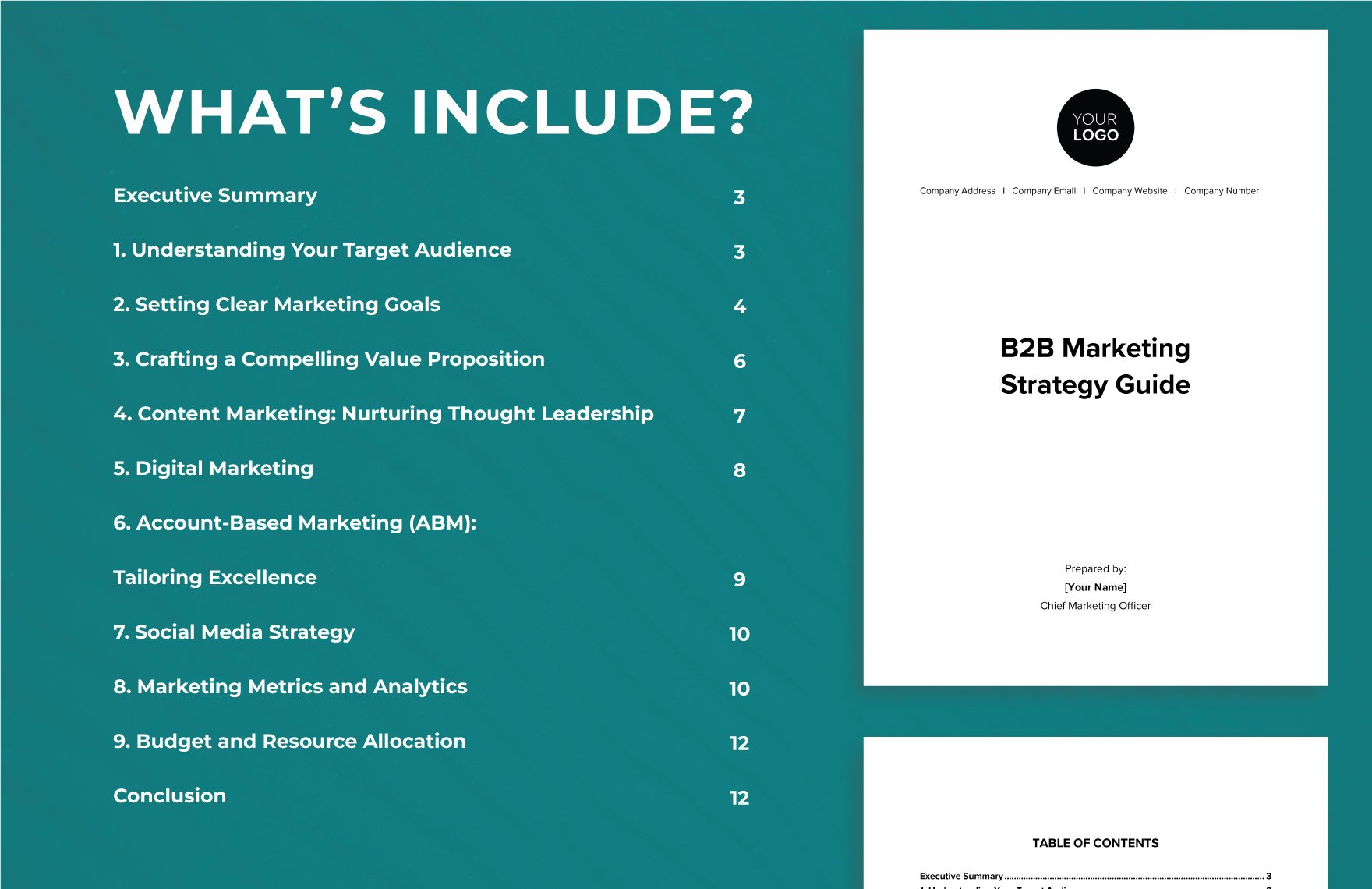 B2B Marketing Strategy Guide Template