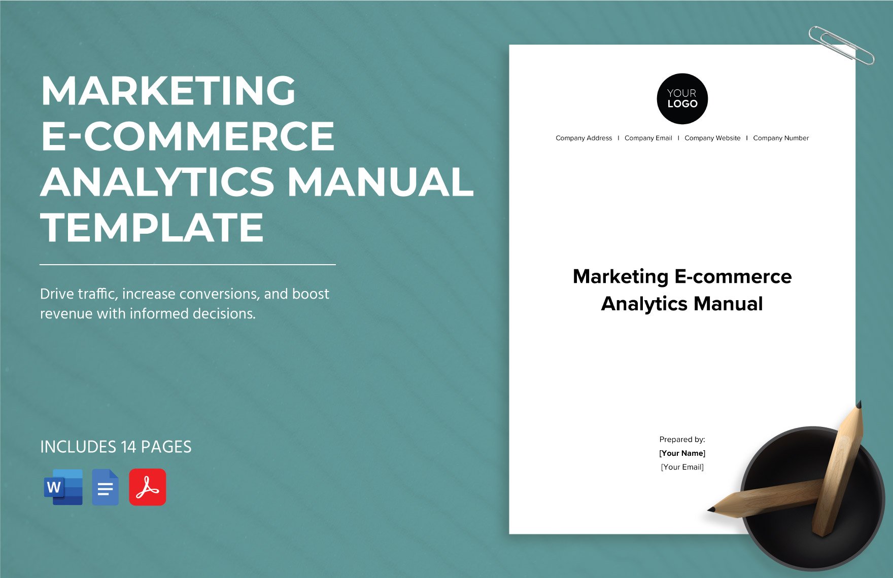 Marketing E-commerce Analytics Manual Template in Word, Google Docs, PDF