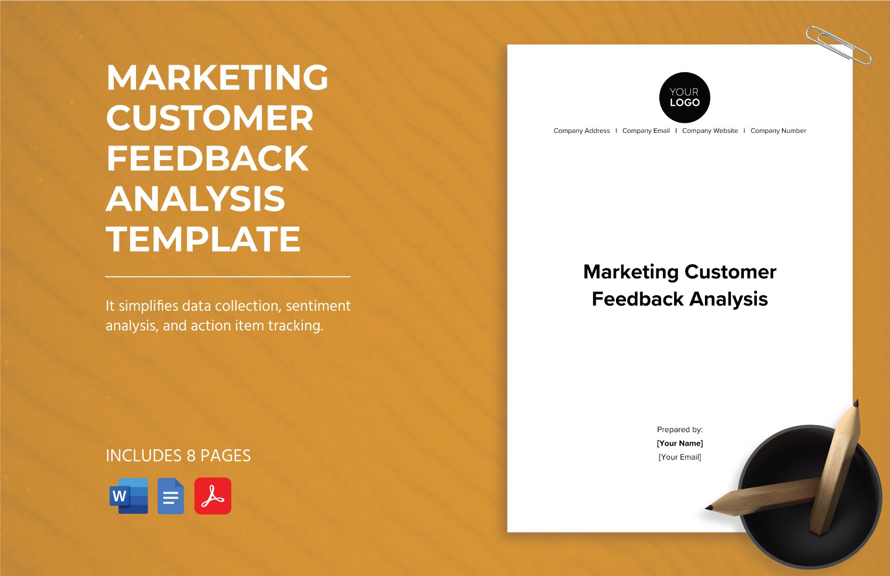 Marketing Customer Feedback Analysis Template