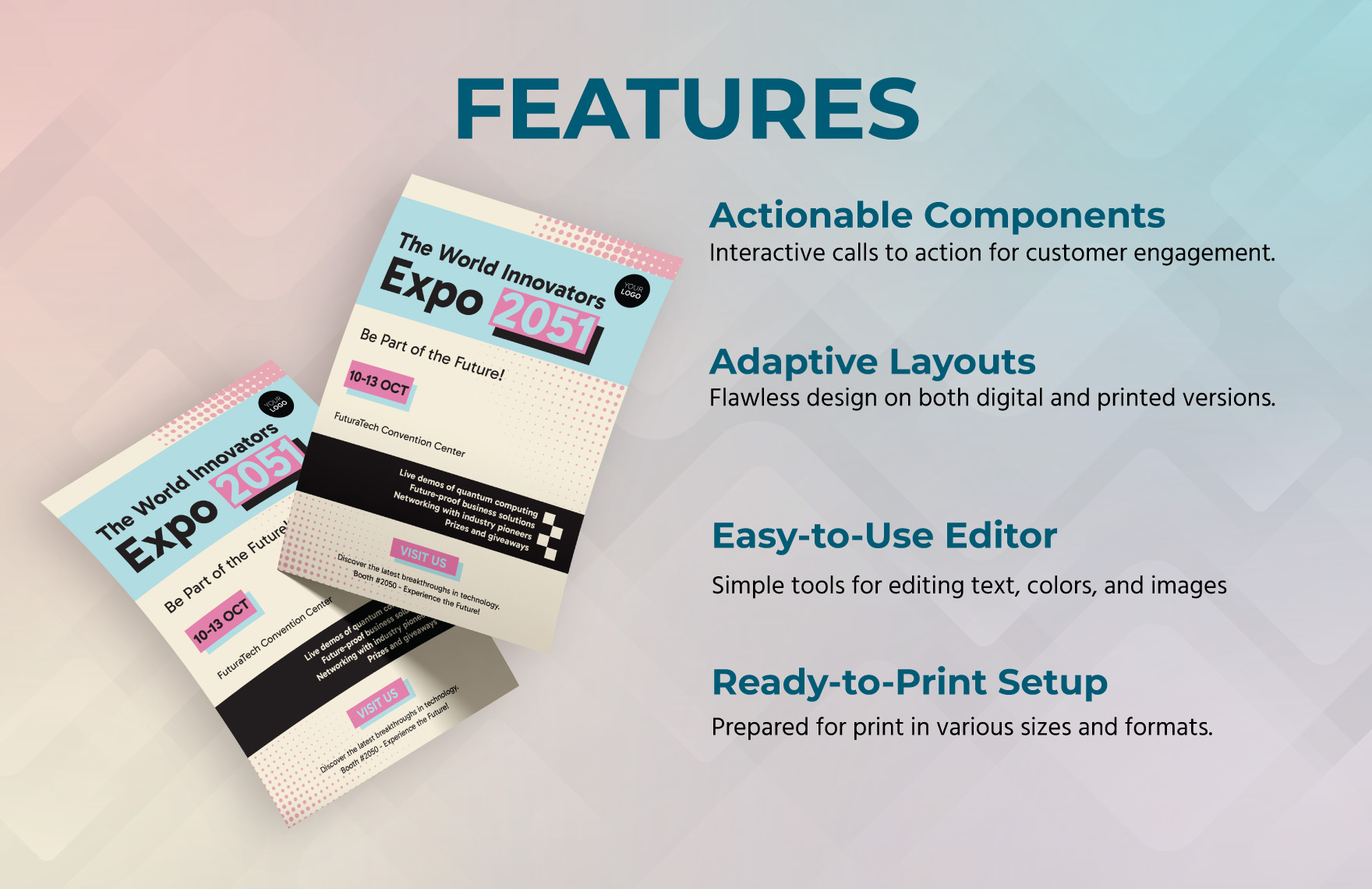 Trade Show or Expo Participation Flyer Template